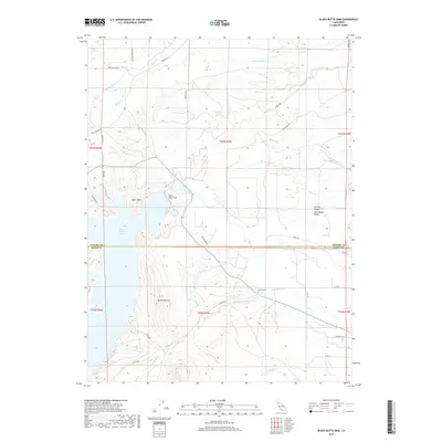 2018 Map of Black Butte Dam, 2018 Print