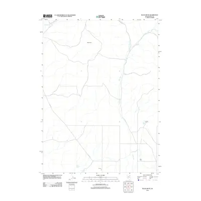 2012 Map of Black Butte, 2012 Print