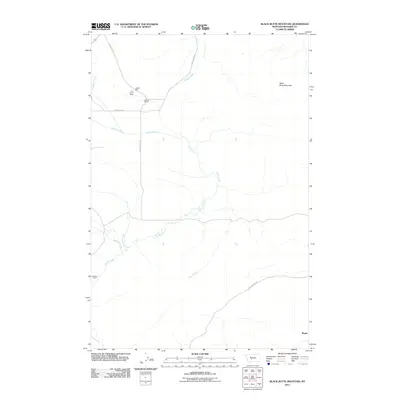 2011 Map of Black Butte Mountain, 2011 Print