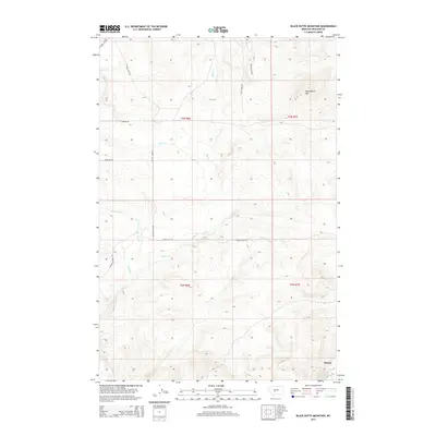 2014 Map of Black Butte Mountain, 2014 Print
