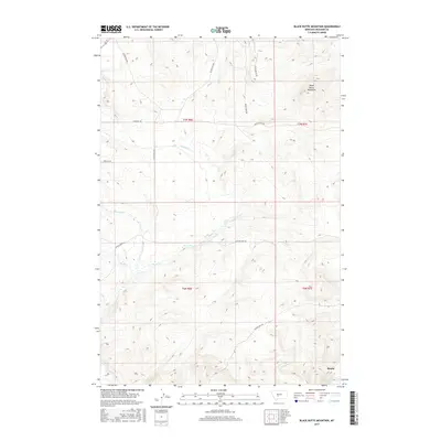 2017 Map of Black Butte Mountain, 2017 Print