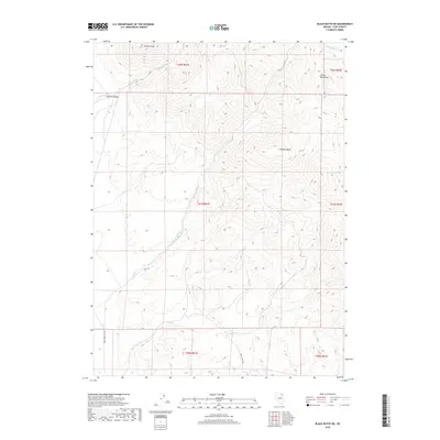 2018 Map of Black Butte NE, 2018 Print