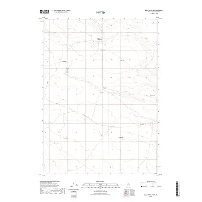 2020 Map of Black Butte West, 2020 Print