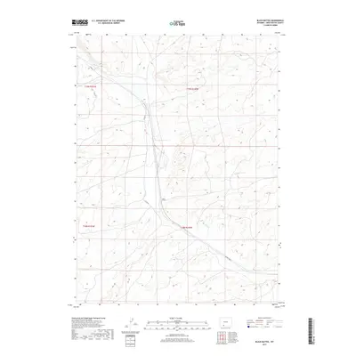2017 Map of Black Buttes, 2017 Print