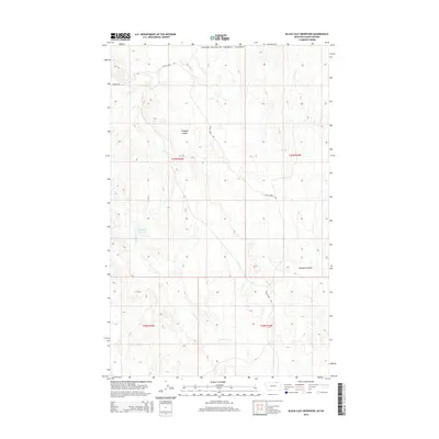 2014 Map of Black Calf Reservoir, 2014 Print