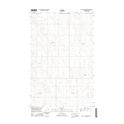 2017 Map of Black Calf Reservoir, 2017 Print