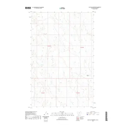 2020 Map of Black Calf Reservoir, 2020 Print