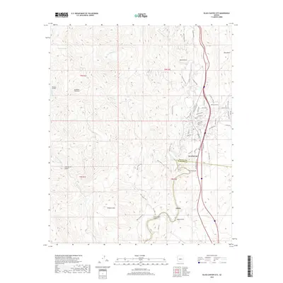 2018 Map of Black Canyon City, 2018 Print
