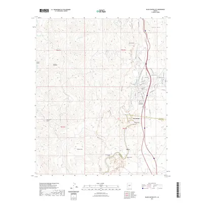 2021 Map of Black Canyon City, 2021 Print