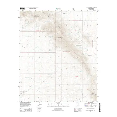 2014 Map of Black Diamond Peak, 2014 Print
