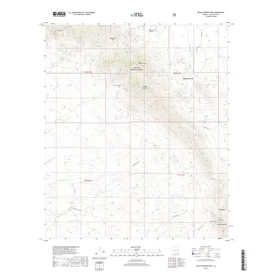 2018 Map of Black Diamond Peak, 2018 Print
