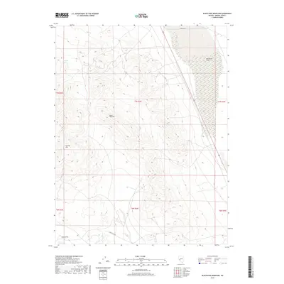 2018 Map of Black Dyke Mountain, 2018 Print