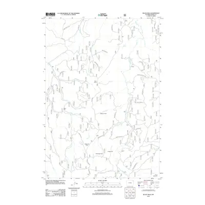 2012 Map of Black Hills, 2012 Print