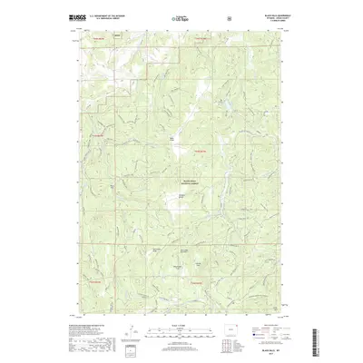 2017 Map of Black Hills, 2017 Print