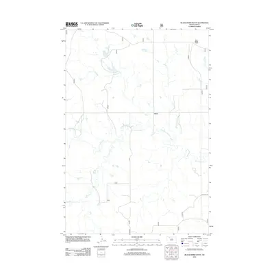 2012 Map of Black Horse Butte, 2012 Print