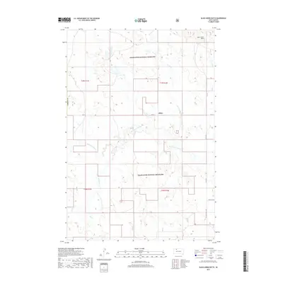 2017 Map of Black Horse Butte, 2017 Print