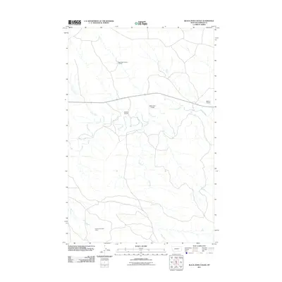 2011 Map of Black John Coulee, 2011 Print
