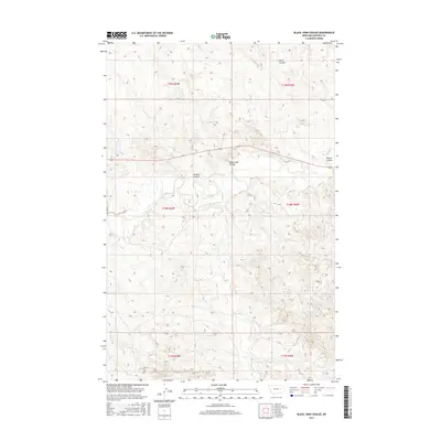 2017 Map of Black John Coulee, 2017 Print