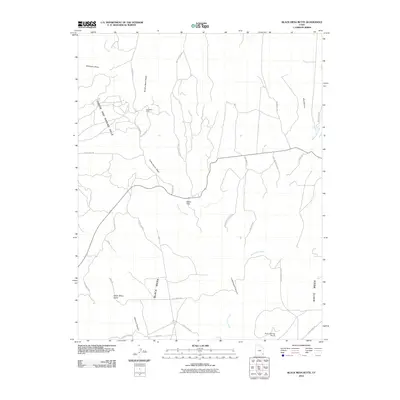 2010 Map of Black Mesa Butte, 2010 Print