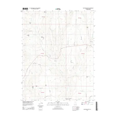 2014 Map of Black Mesa Butte, 2014 Print