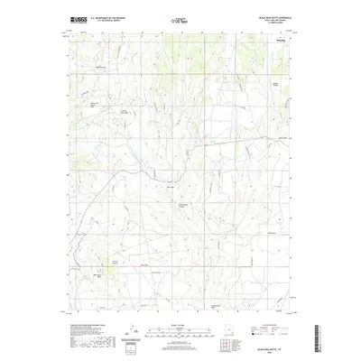 2020 Map of Black Mesa Butte, 2020 Print
