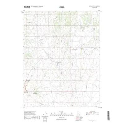 2023 Map of Black Mesa Butte, 2023 Print