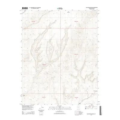 2014 Map of Black Mesa Wash NE, 2014 Print