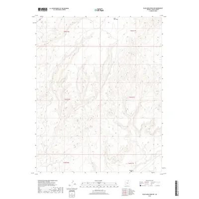 2018 Map of Black Mesa Wash NE, 2018 Print