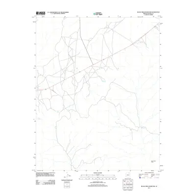 2011 Map of Black Mesa Wash NW, 2011 Print