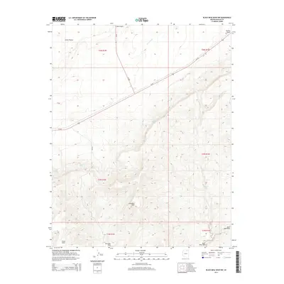 2014 Map of Black Mesa Wash NW, 2014 Print