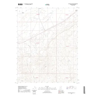 2018 Map of Black Mesa Wash NW, 2018 Print