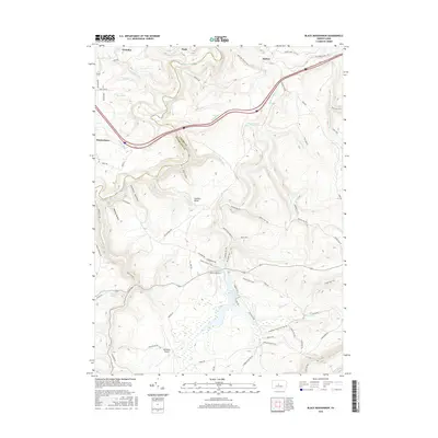 2016 Map of Black Moshannon, 2016 Print