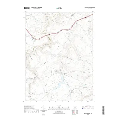 2019 Map of Black Moshannon, 2019 Print