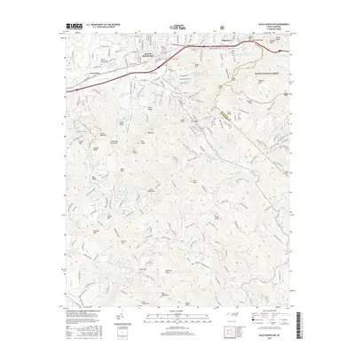 2016 Map of Black Mountain, 2016 Print