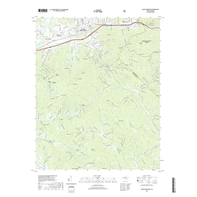2019 Map of Black Mountain, 2019 Print