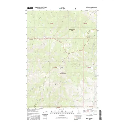 2017 Map of Black Mountain, 2017 Print