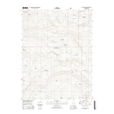 2014 Map of Black Mountain, 2014 Print