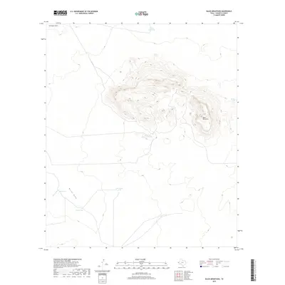 2019 Map of Black Mountains, 2019 Print