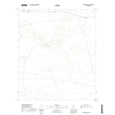 2019 Map of Black Mountains NW, 2019 Print