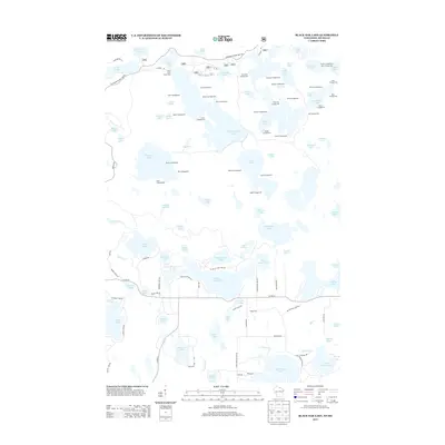 2013 Map of Black Oak Lake, 2013 Print
