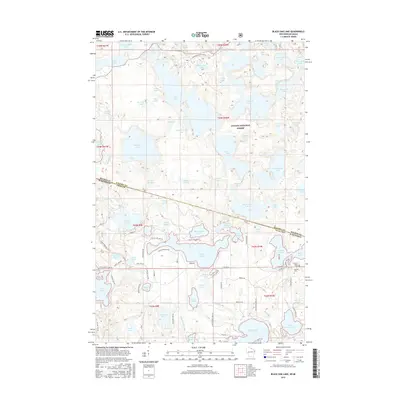 2015 Map of Black Oak Lake, 2015 Print