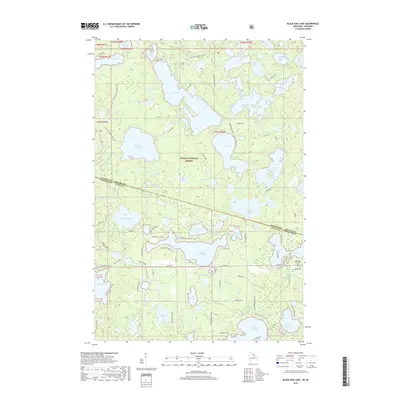2018 Map of Black Oak Lake, 2018 Print