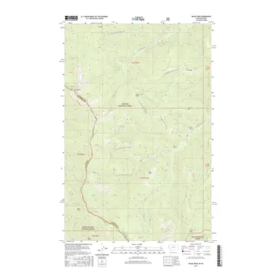 2017 Map of Black Peak, 2017 Print