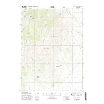2017 Map of Black Pine Peak, 2017 Print