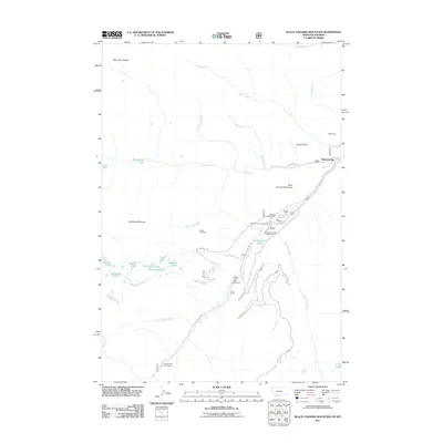 2011 Map of Black Pyramid Mountain, 2011 Print