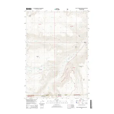 2014 Map of Black Pyramid Mountain, 2014 Print