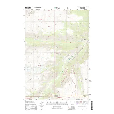 2017 Map of Black Pyramid Mountain, 2017 Print