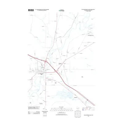 2013 Map of Black River Falls, 2013 Print