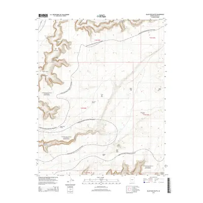 2014 Map of Black Rock Butte, 2014 Print