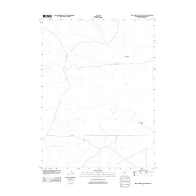 2012 Map of Black Rock Flat West, 2012 Print